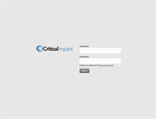 Tablet Screenshot of clients.criticalimpact.com